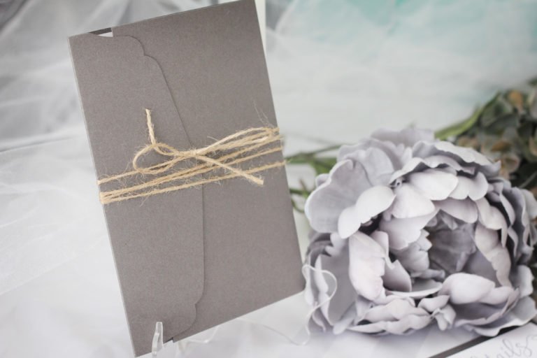 Soft Floral Pocket Fold Wedding Invitations | Impressions – Invitation ...