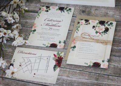 Autumn Watercolour Wedding Invitations