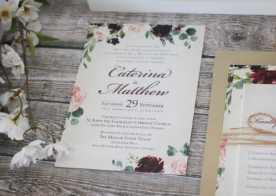 Autumn Watercolour Wedding Invitations