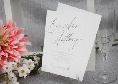 Contemporary simple wedding invitations